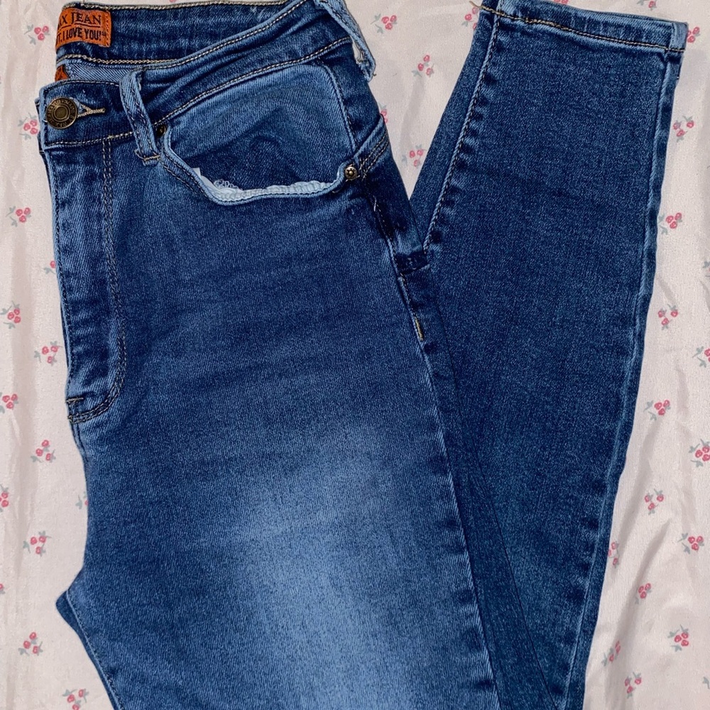 Wax Jean Blue Skinny Fit Denim